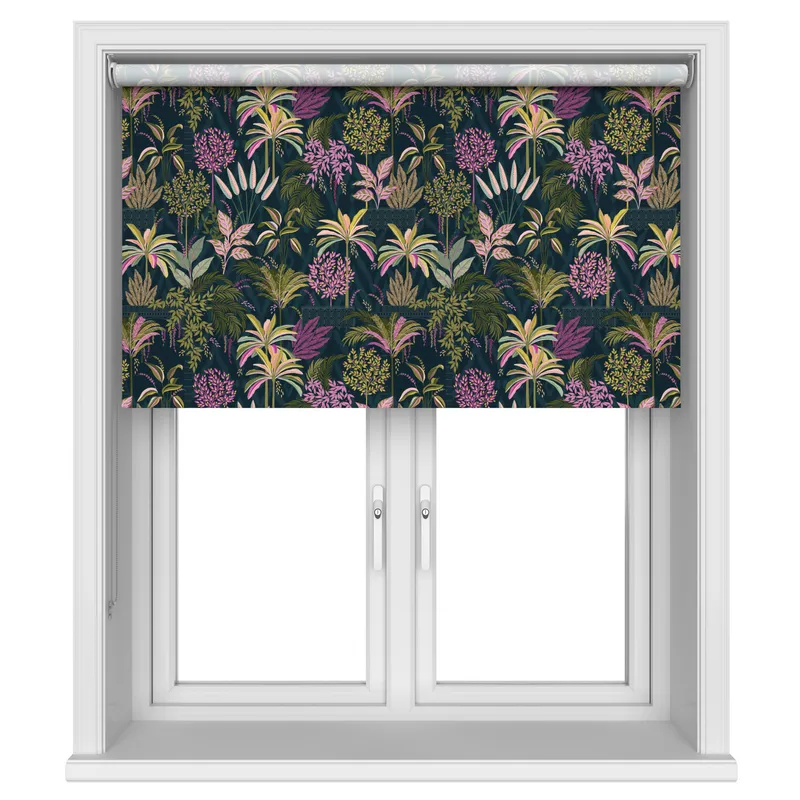 Sara Miller Palm Garden Midnight Blinds Uk