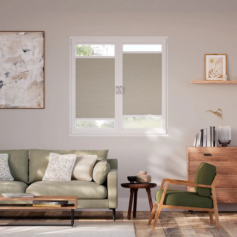 Stick On Duolight Gainsboro Grey Thermal Blind