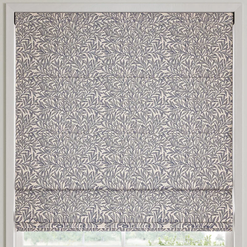 William Morris Willow Made To Measure Roman Blind Indigo