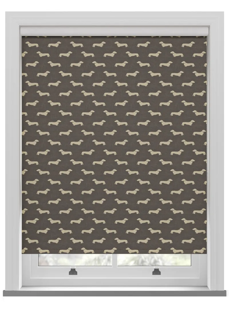 Emily Bond Peggy Smoke Roller Blind