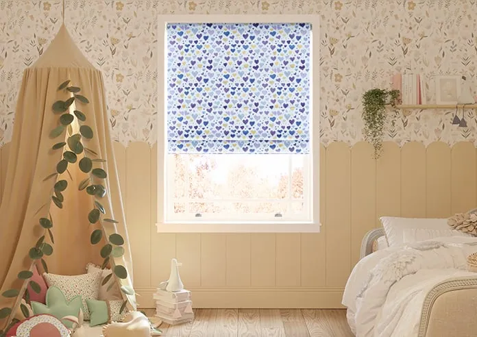 Sweetheart Purple - Roman Blind