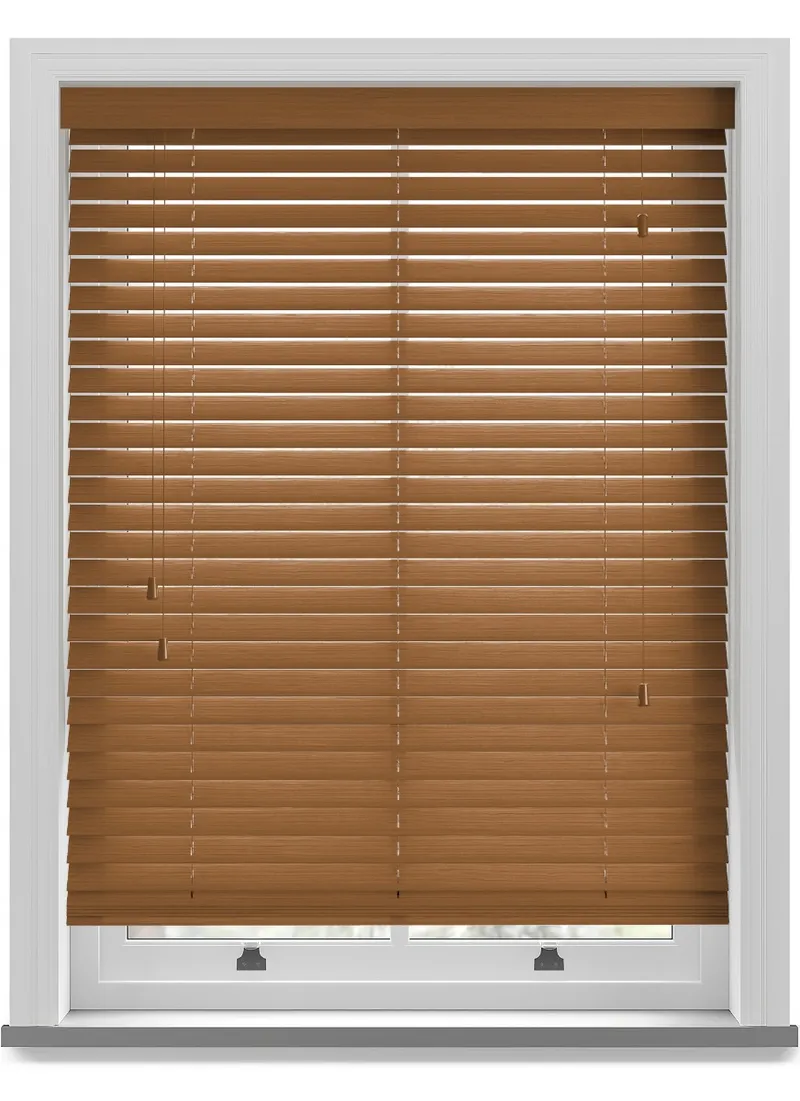 Amber Grained Faux Wood Blind