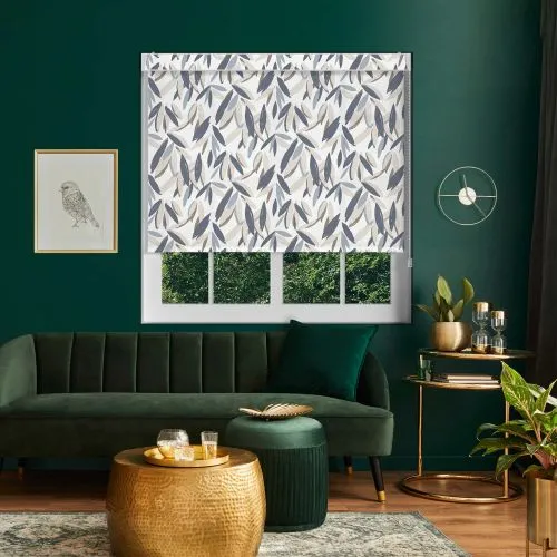 Muted Cane No Drill Roller Blind