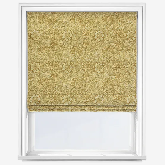 William Morris At Home Marigold Velvet Ochre Roman Blind