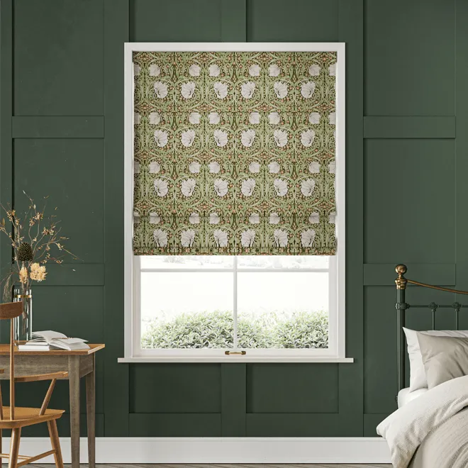 William Morris At Home Pimpernel Nettle - Designer Roman Blind