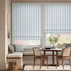 Regatta Stripe Pom-pom Blue Roman Blind