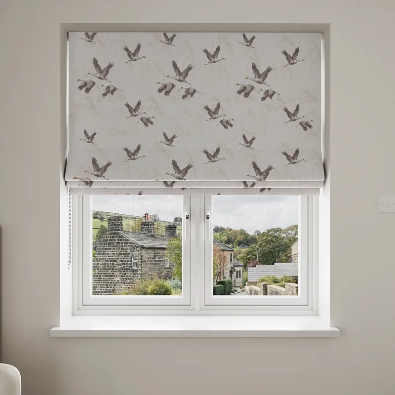 Laura Ashley Animalia Embroidered Pale Dove Grey Blinds Uk