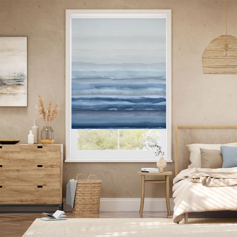 Strata Stripe Midnight Roller Blind