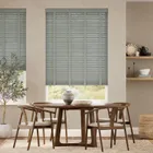 Lichen & Mid Grey Wooden Blind- 50mm Slat