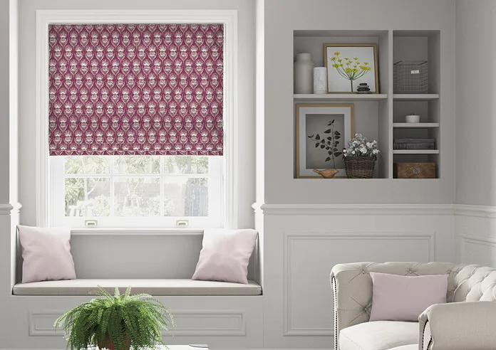 Skye Carmine - Roman Blind
