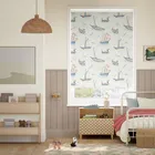 Donald Nautical Stripe Blackout Natural Roller Blind