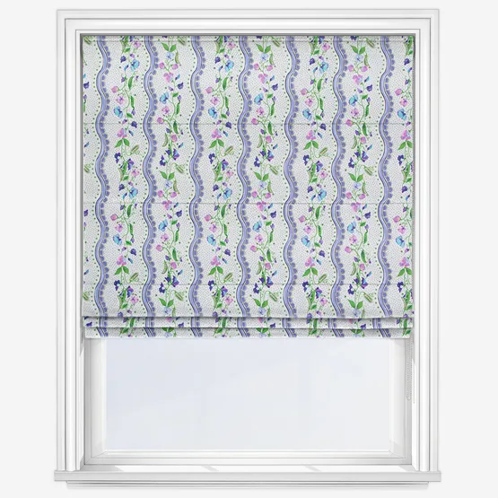 Cath Kidston Sweet Pea Purple Roman Blind