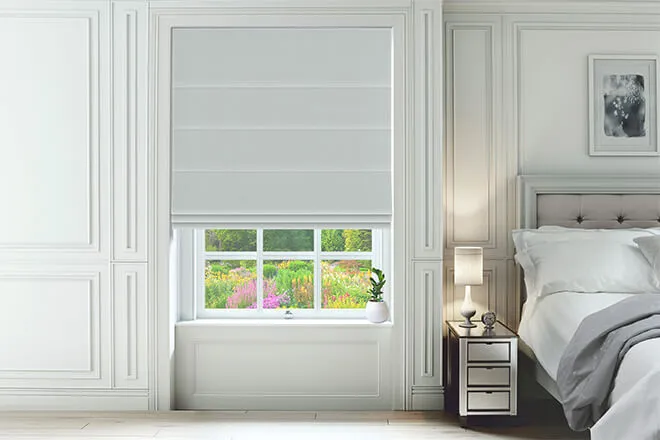 Tuscan Dove - Woven Roman Blind