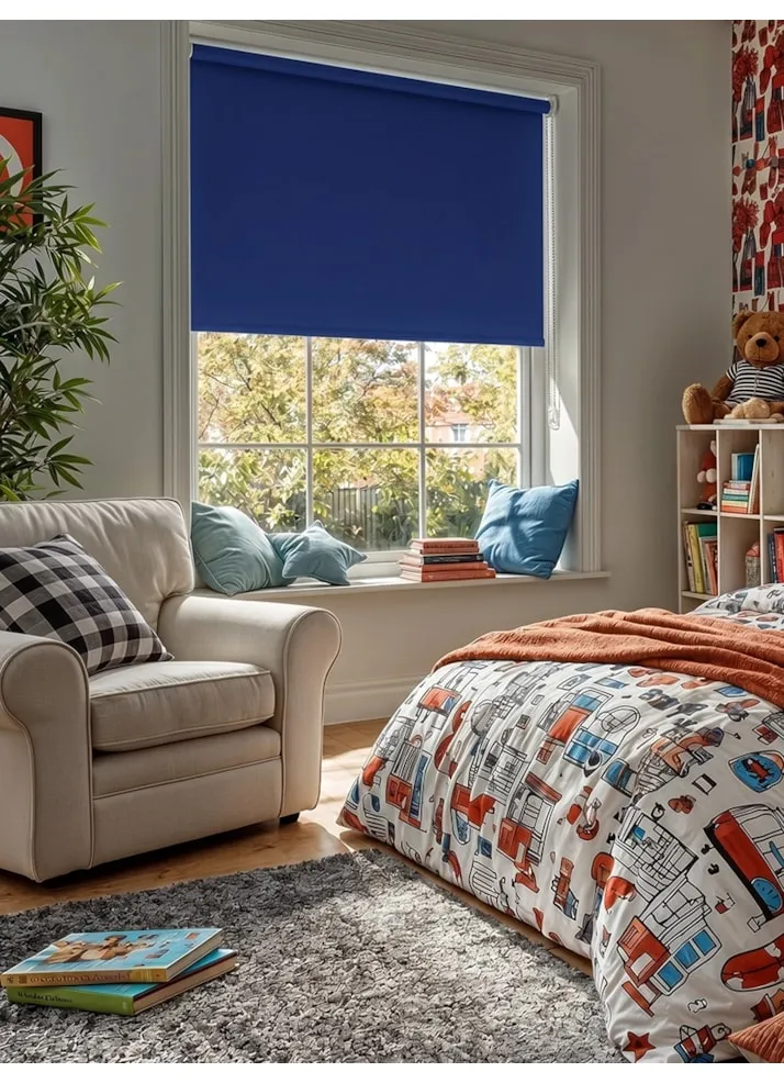 Lake Blue Blackout Roller Blind