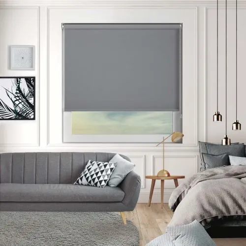Bedtime Bullet Grey Roller Blind