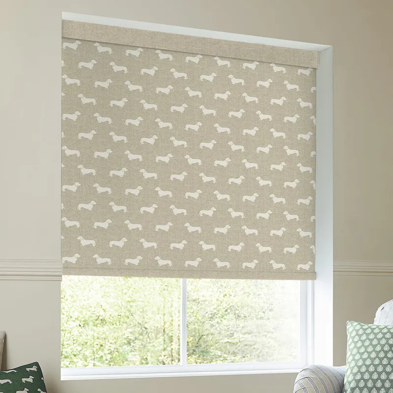 Emily Bond Peggy Translucent Made To Measure Roller Blind Natural
