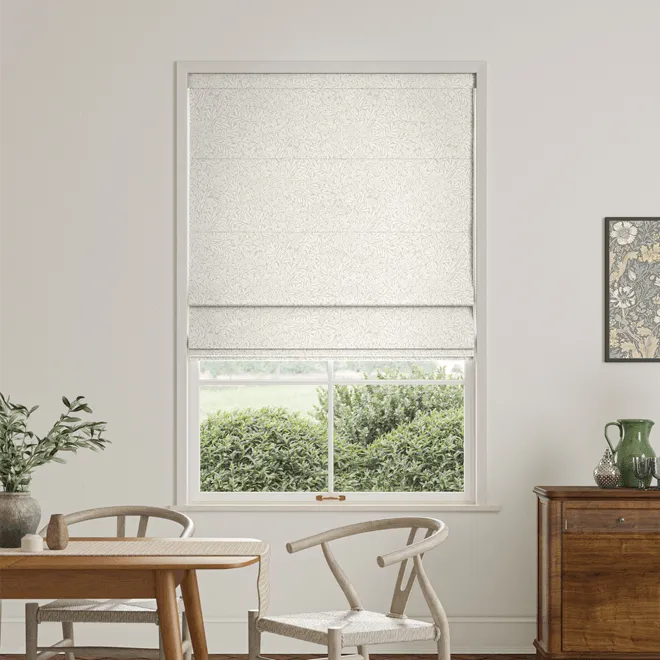 William Morris At Home Foliage Woven Mist - Designer Roman Blind