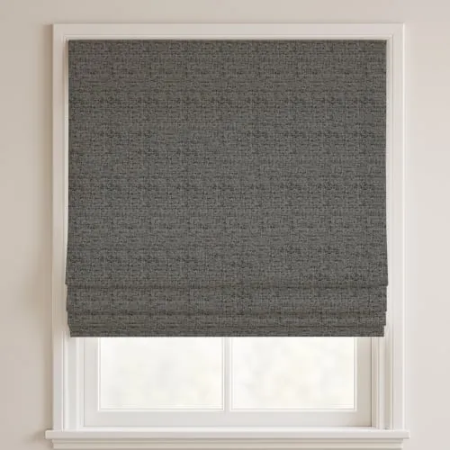 Mystique Pewter Deluxe Roman Blinds