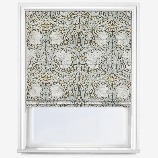 William Morris At Home Pimpernel Velvet Flint Roman Blind