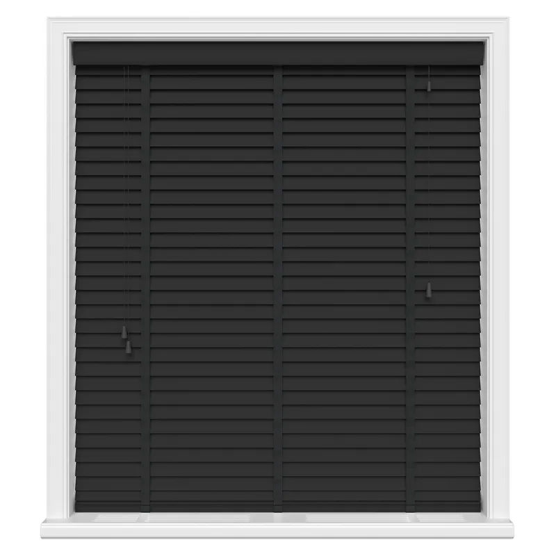 Volt Black Real Wood With Tapes Blinds Uk