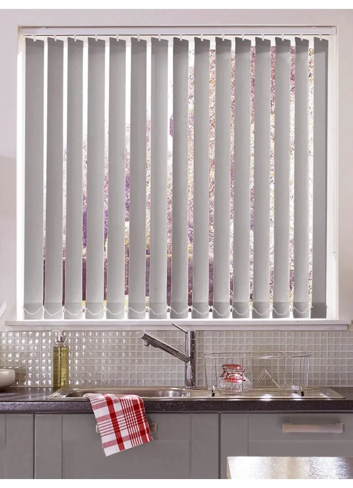 Chrome 89mm Daylight Vertical Blind