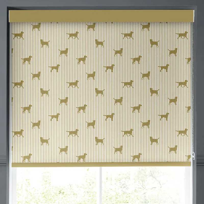 Emily Bond Marley Translucent Made To Measure Roller Blind Gold