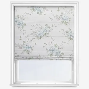 Shabby Chic By Rachel Ashwell Belle Hydrangea Duck Egg Roman Blind