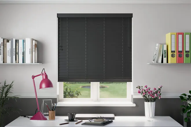 Nova Scotia Black - Wooden Blind