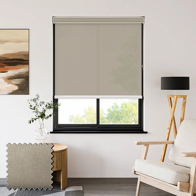 Seclusion Oyster Roller Shades
