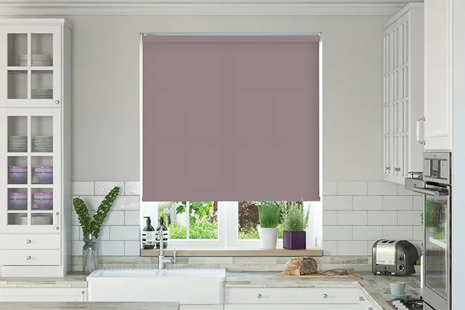 Oxford Safe+ Mauve - Fire Retardant & Moisture Resistant Roller Blind