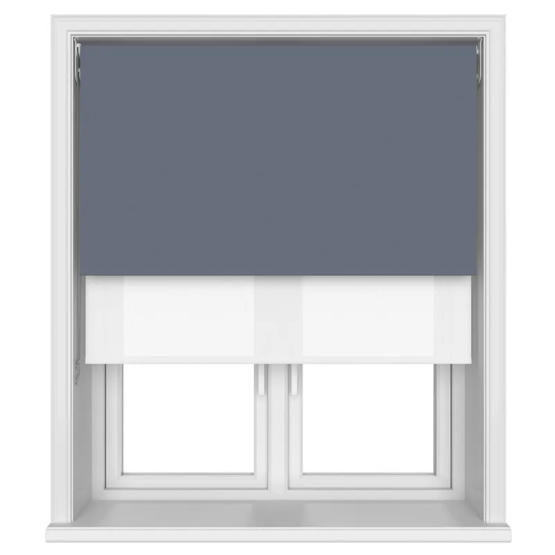Bella Midnight Double Roller Blind Blinds Uk