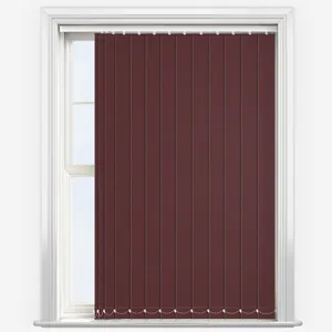 Optima Blackout Merlot Red Vertical Blind