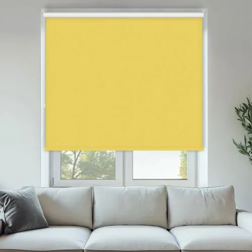 Vibe Blackout Lemon Roller Blinds - Shop Now
