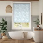 Splash Blackout Sea Kelp Soft Blue Roller Blind