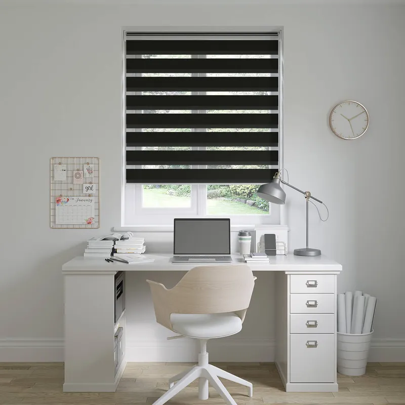 Cheshire Jet Black Day & Night Blinds