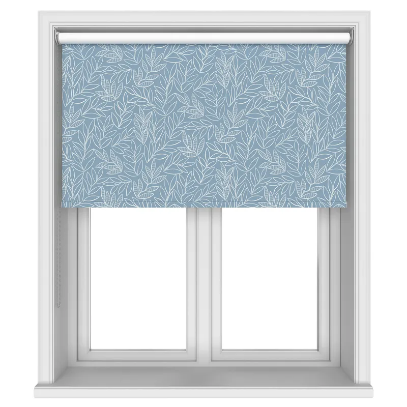 Missprint Blackout Laurus China Blue Blinds Uk