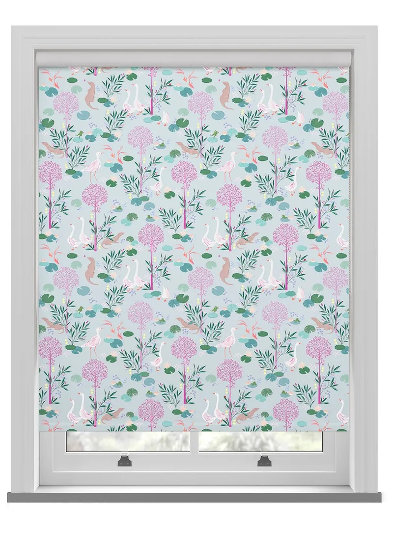 Sara Miller Riverbank Tales Pale Blue Roller Blind