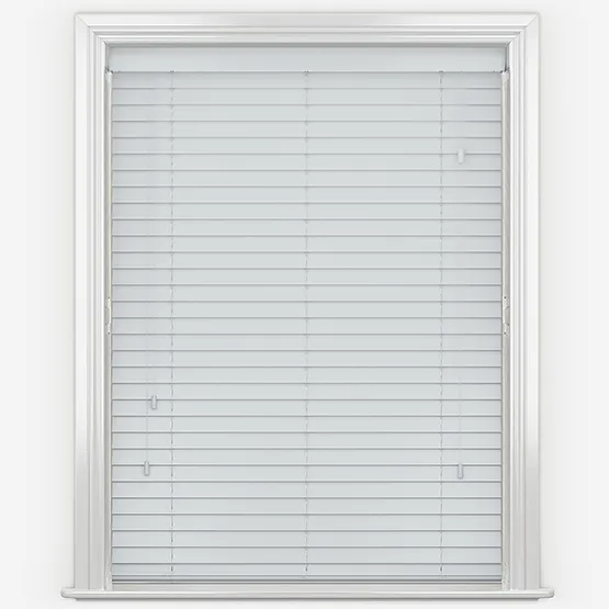 Aspen Smooth Steel Grey Wooden Venetian Blind