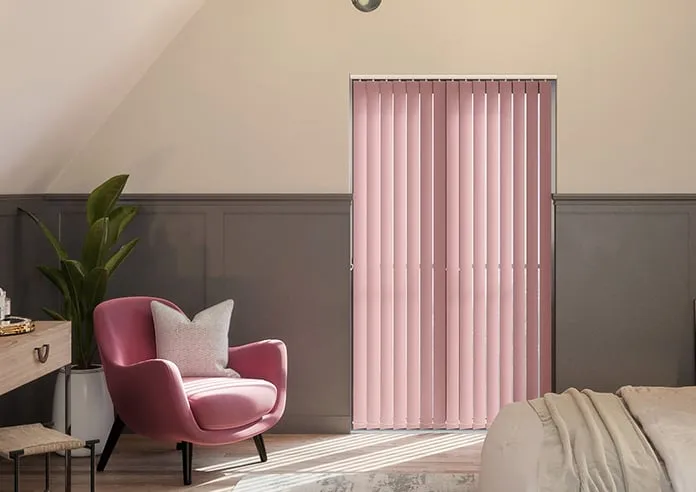 Trinity (Blackout) Peony - Vertical Blind