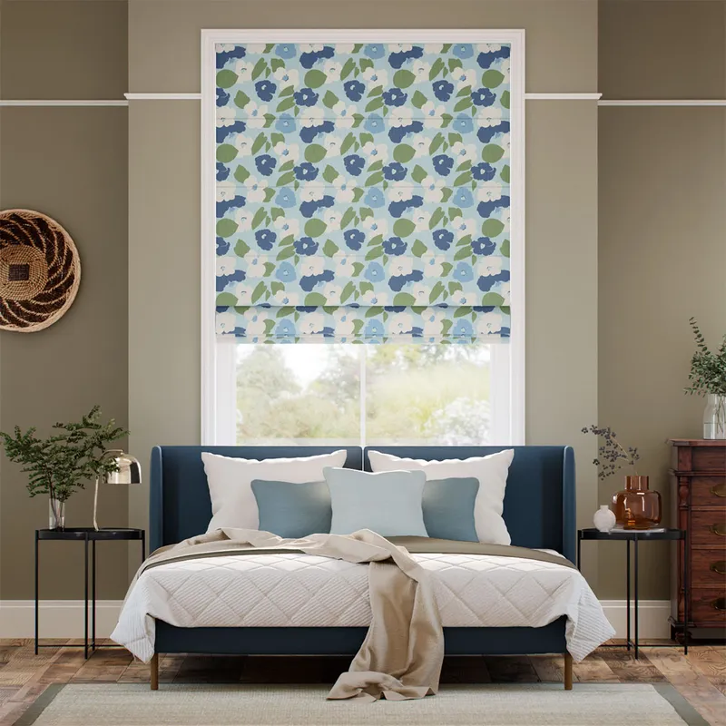 Verve Pop Powder Blue Roman Blind