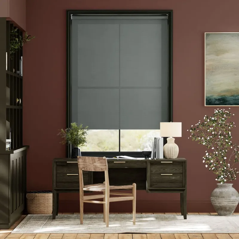 Galloway Gunmetal Grey Roller Blind