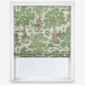 Woodland Retreat Sage Roman Blind