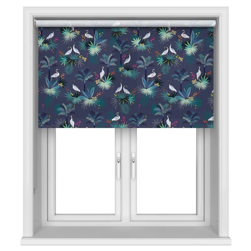 Sara Miller Heron Smokey Blue Blinds Uk
