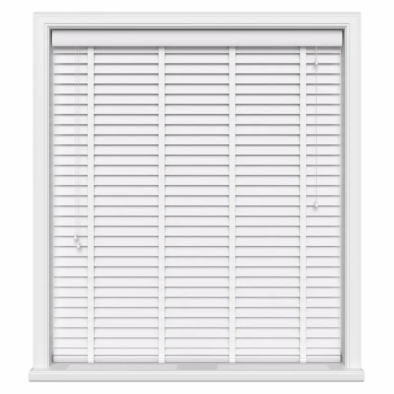 Brilliant White Grain Luxury Ecowood Uk - Wooden Blinds