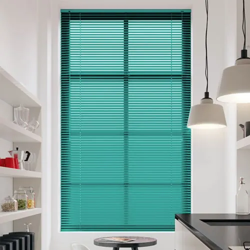 Electric Aqua Aluminium Venetian Blinds