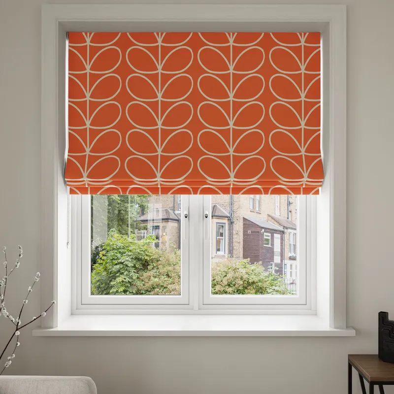 Orla Kiely Jumbo Linear Stem Persimmon Blinds Uk