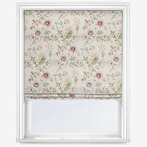 Longmoor Rose Roman Blind