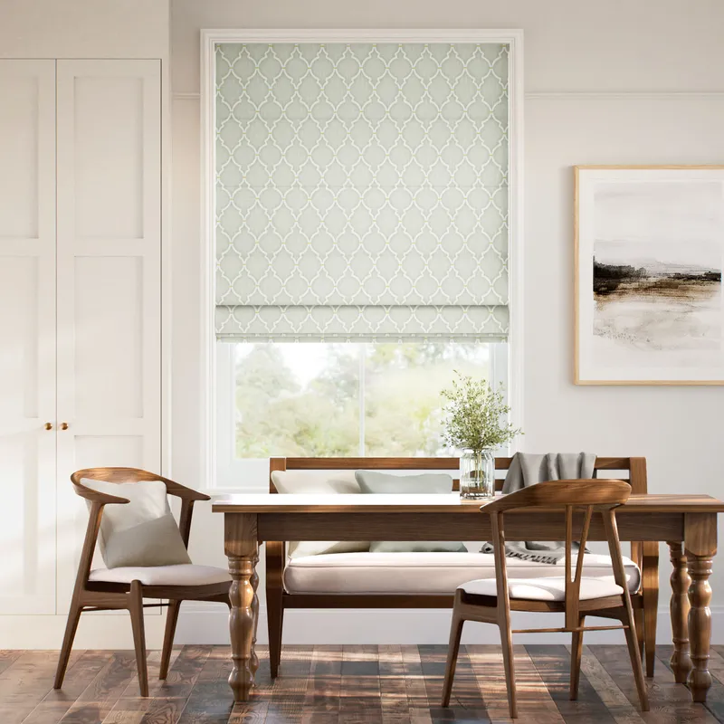 Empire Trellis Rain Mist Roman Blind
