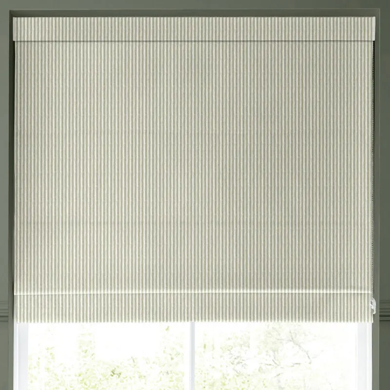 Emily Bond Oscar Stripe Made To Measure Roman Blind Sage