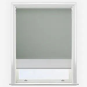 Optima Blackout Cool Grey & Grey Double Roller Blind